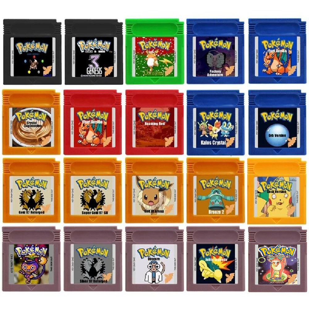 Gaming Console Video - بطاقة لعبة بوكيمون للكريسماس لجهاز GBC،