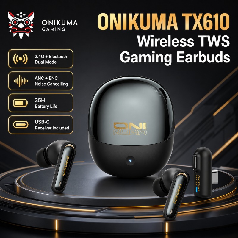 Gaming Console For Your Phone - سماعات ألعاب لاسلكية ONIKUMA TX610 ثنائية