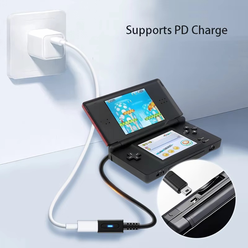 كابل شحن نوع C بطول 12 سم وقدر - مراجعة Gaming Console Setup وسعره