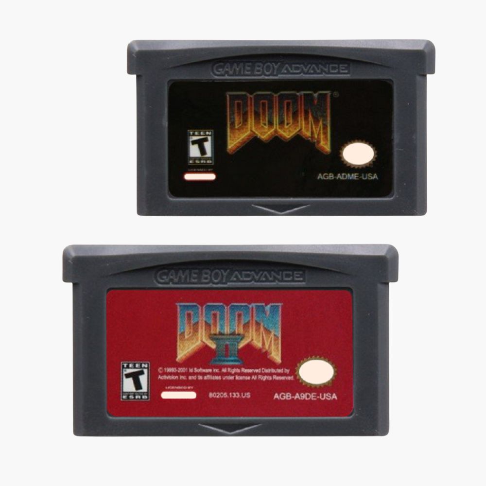 خرطوشة ألعاب GBA من سلسلة DOOM - مراجعة Gaming Console Video وسعره