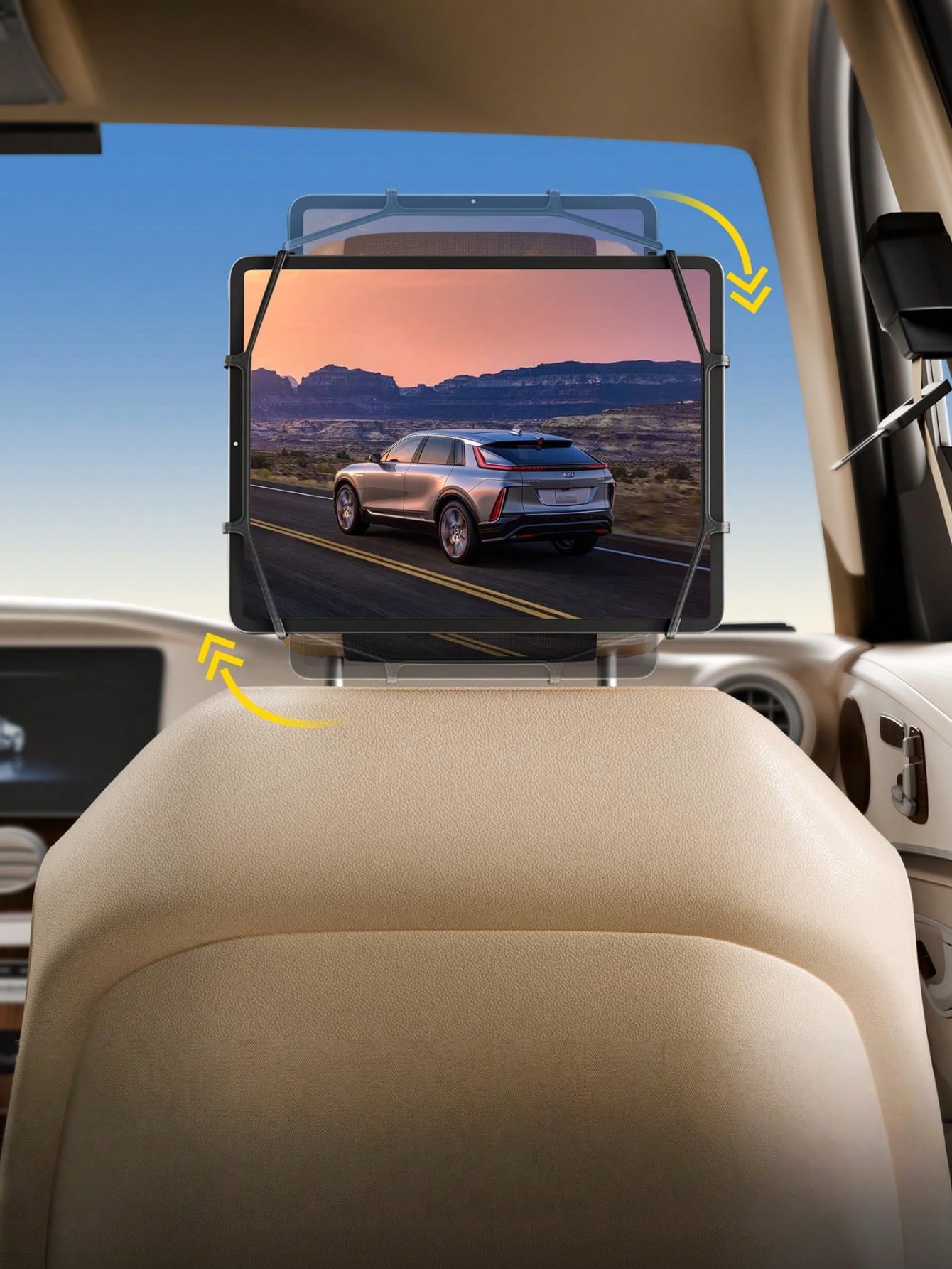حامل أجهزة لوحية لمسند رأس الس - مراجعة Gaming Console In Car وسعره