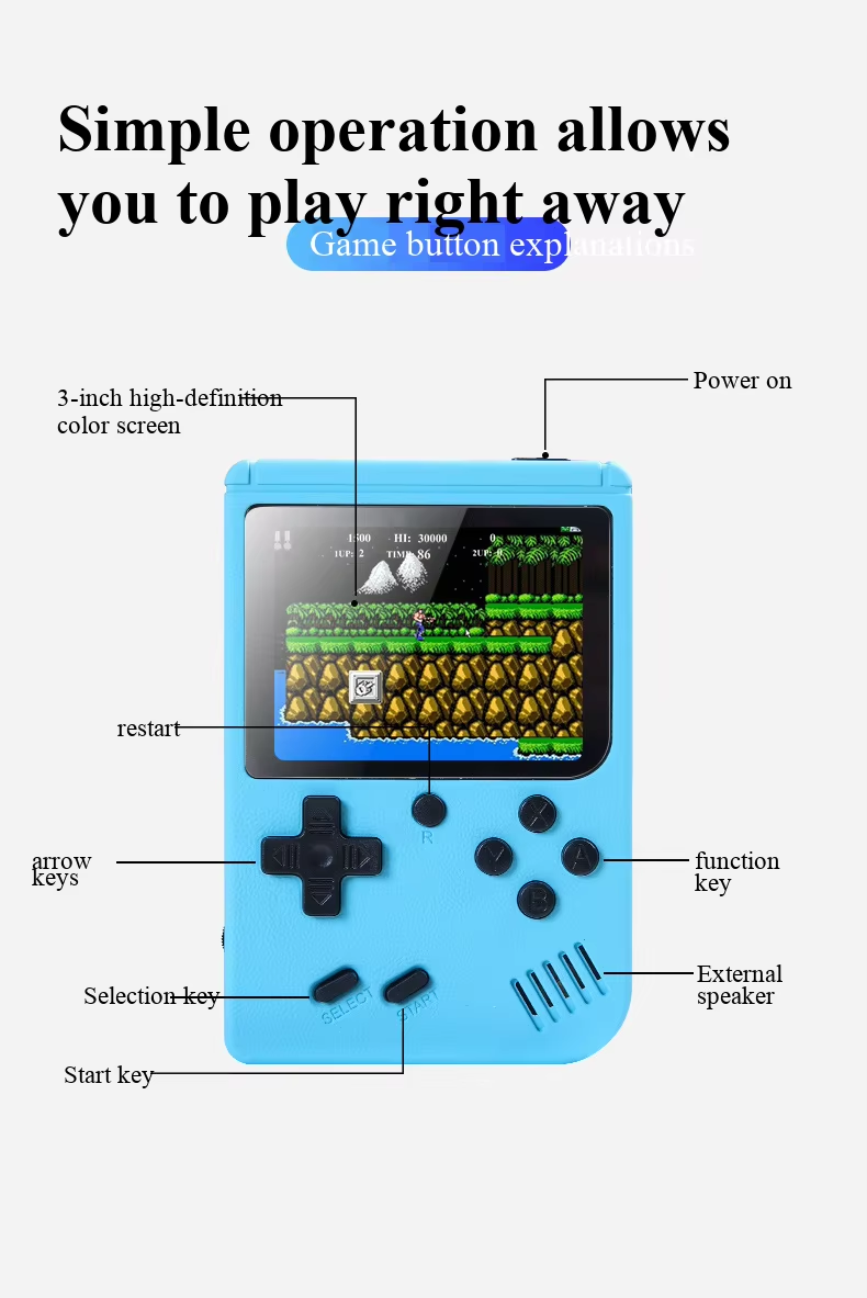 400 لعبة في 1 جهاز ألعاب محمول - مراجعة Gaming Console Emulator وسعره