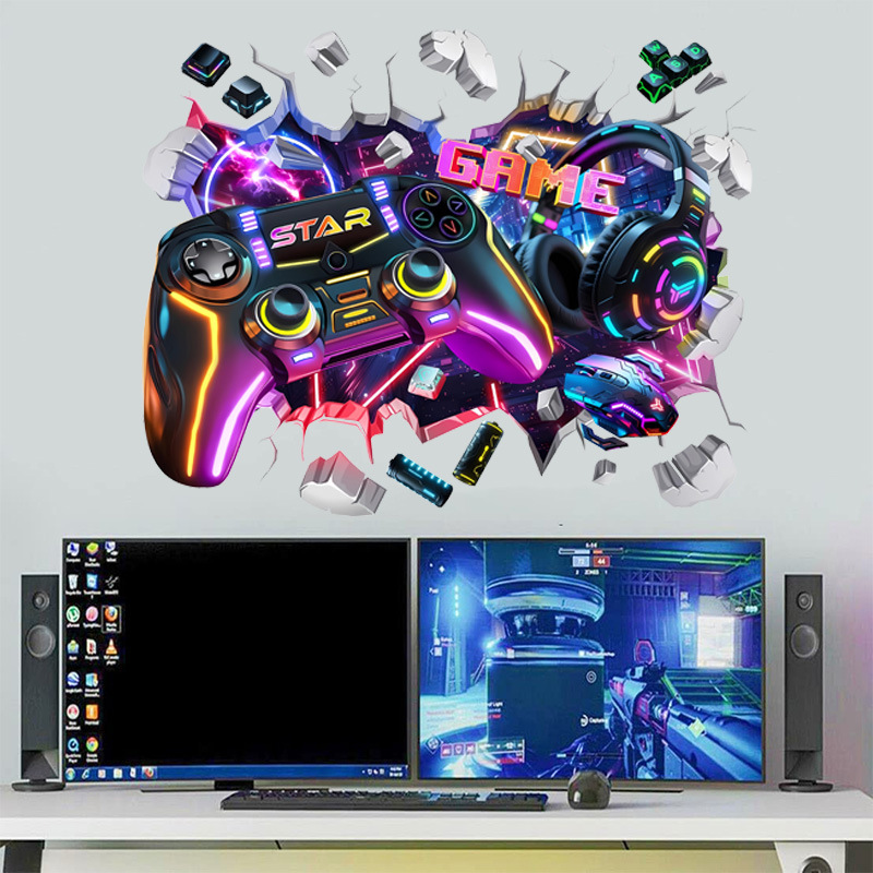 ملصقات فينيل جدارية كبيرة بتصم - مراجعة Gaming Console Wallpaper وسعره