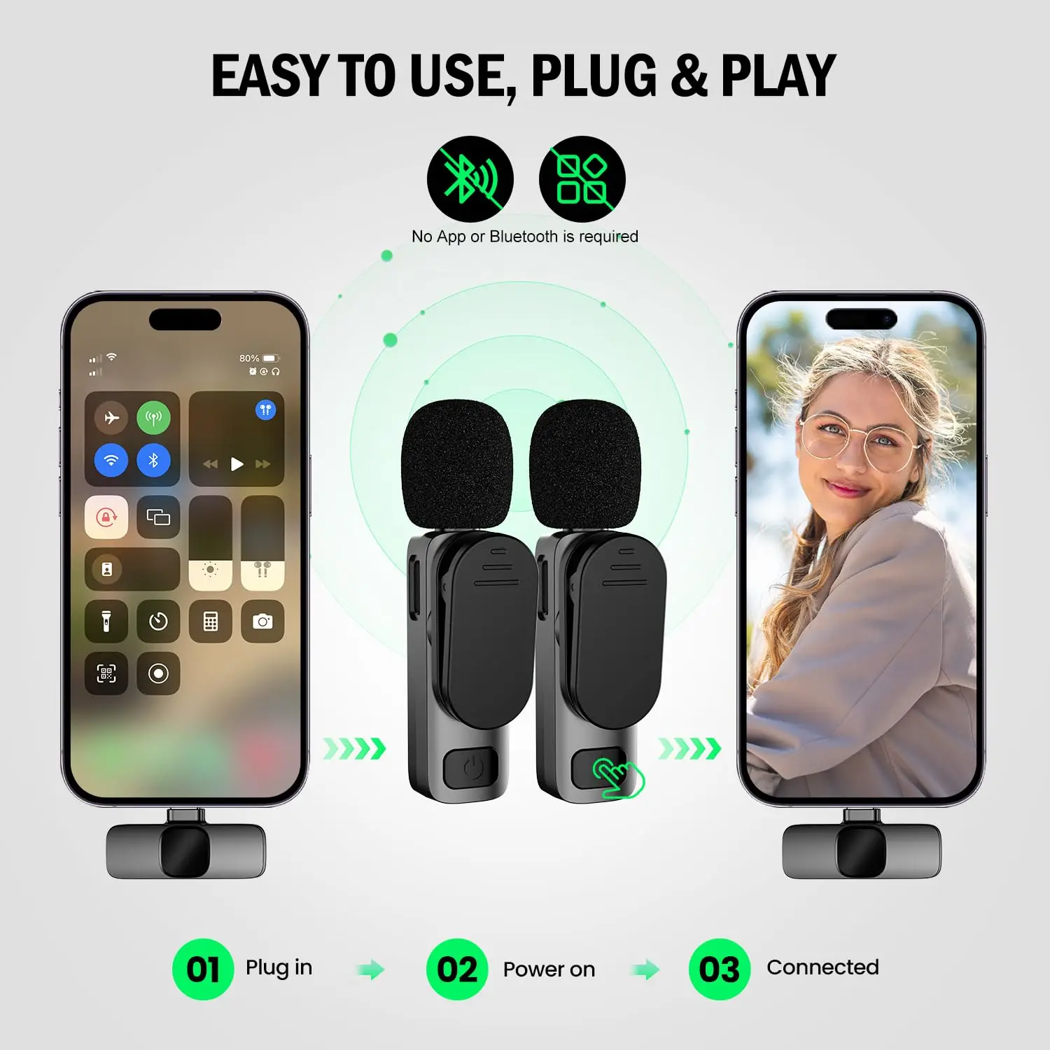 ميكروفون لافالير لاسلكي 2 في 1 - مراجعة Gaming Console For Your Phone وسعره