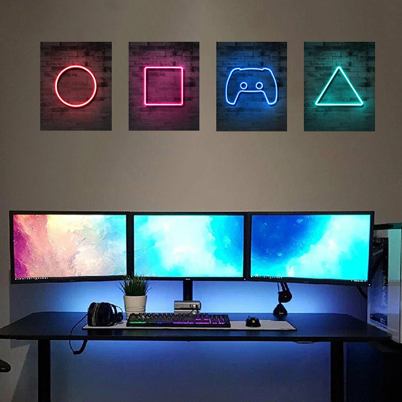 4 قطعة غرفة ألعاب الأطفال لعبة - مراجعة Gaming Console Wallpaper وسعره