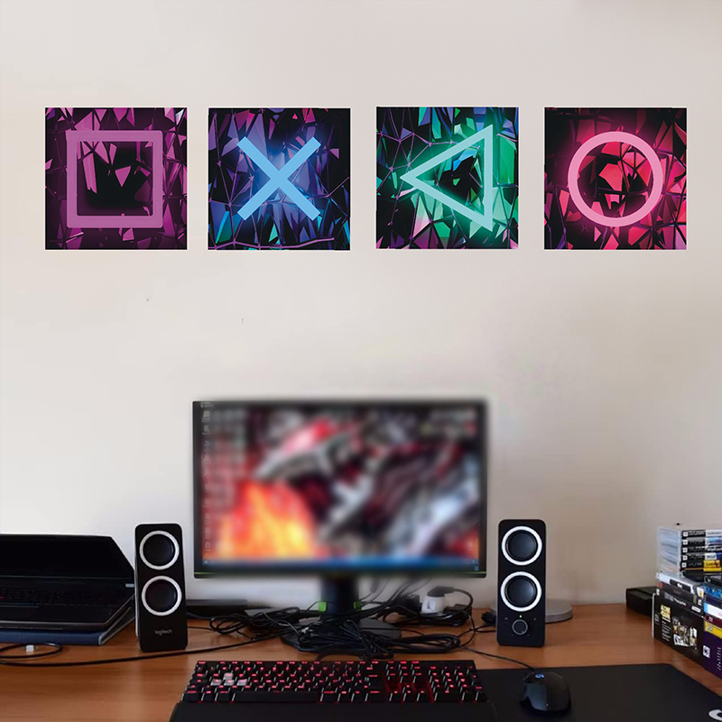 4 قطعة غرفة ألعاب الأطفال لعبة - مراجعة Gaming Console Wallpaper وسعره