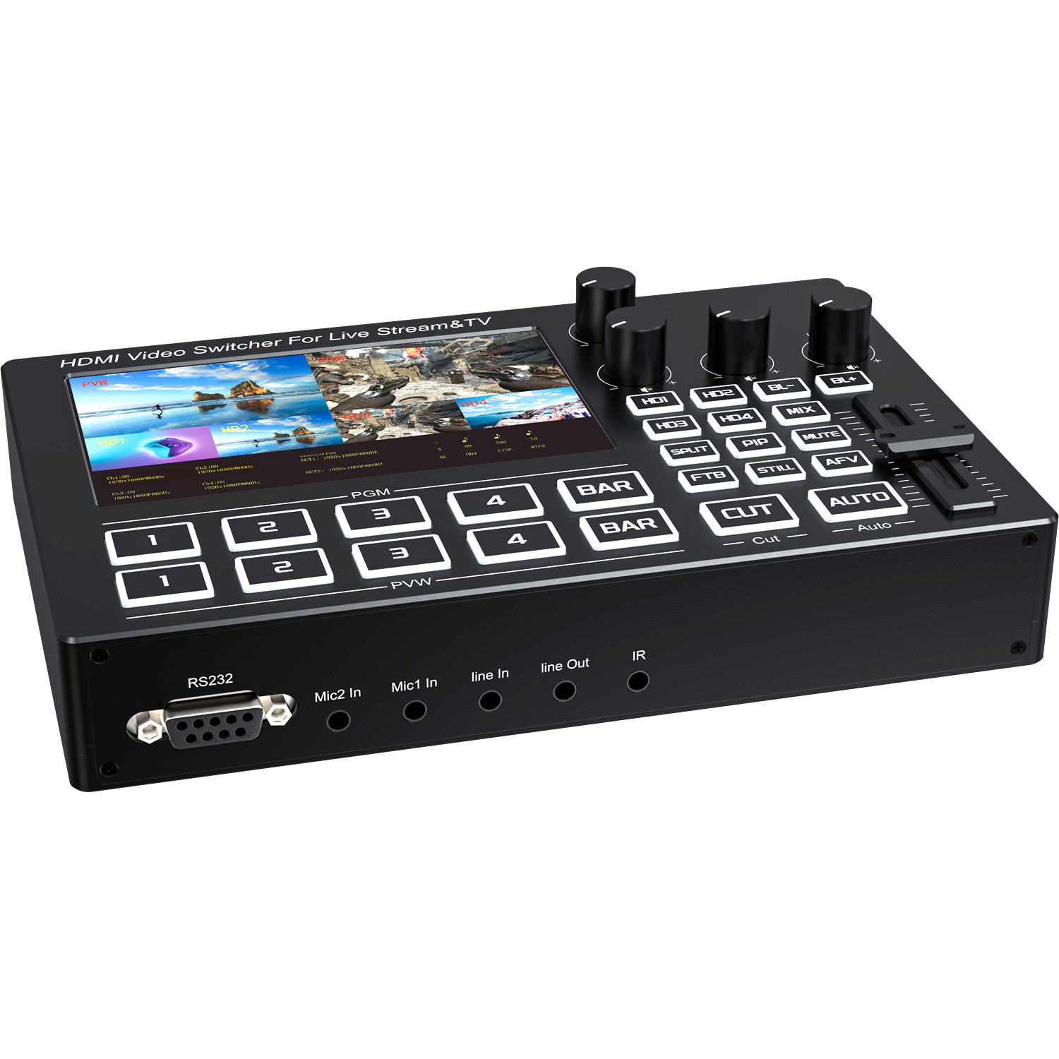 جهاز مزج فيديو مباشر بـ 4 قنوا - مراجعة Gaming Console Video وسعره